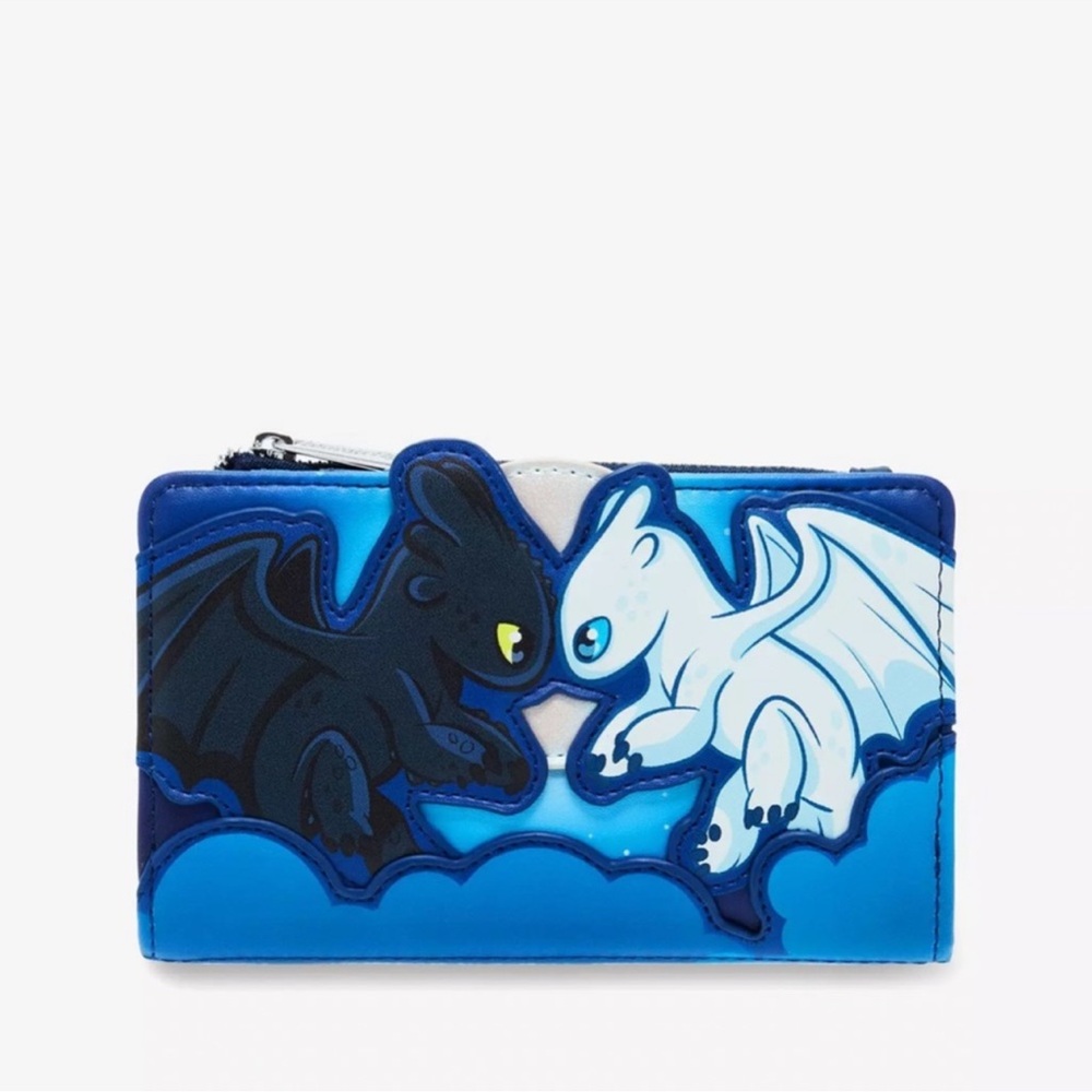 Loungefly DreamWorks How to Train Your Dragon Toothless & Light Fury Snap Wallet